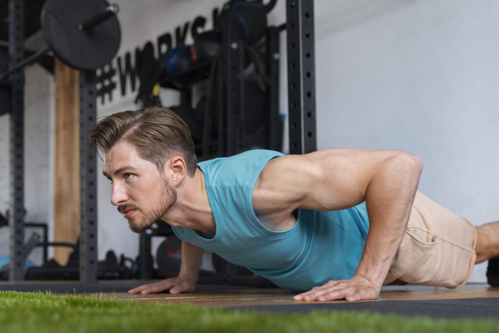 Exercices de musculation sans matériel pompes